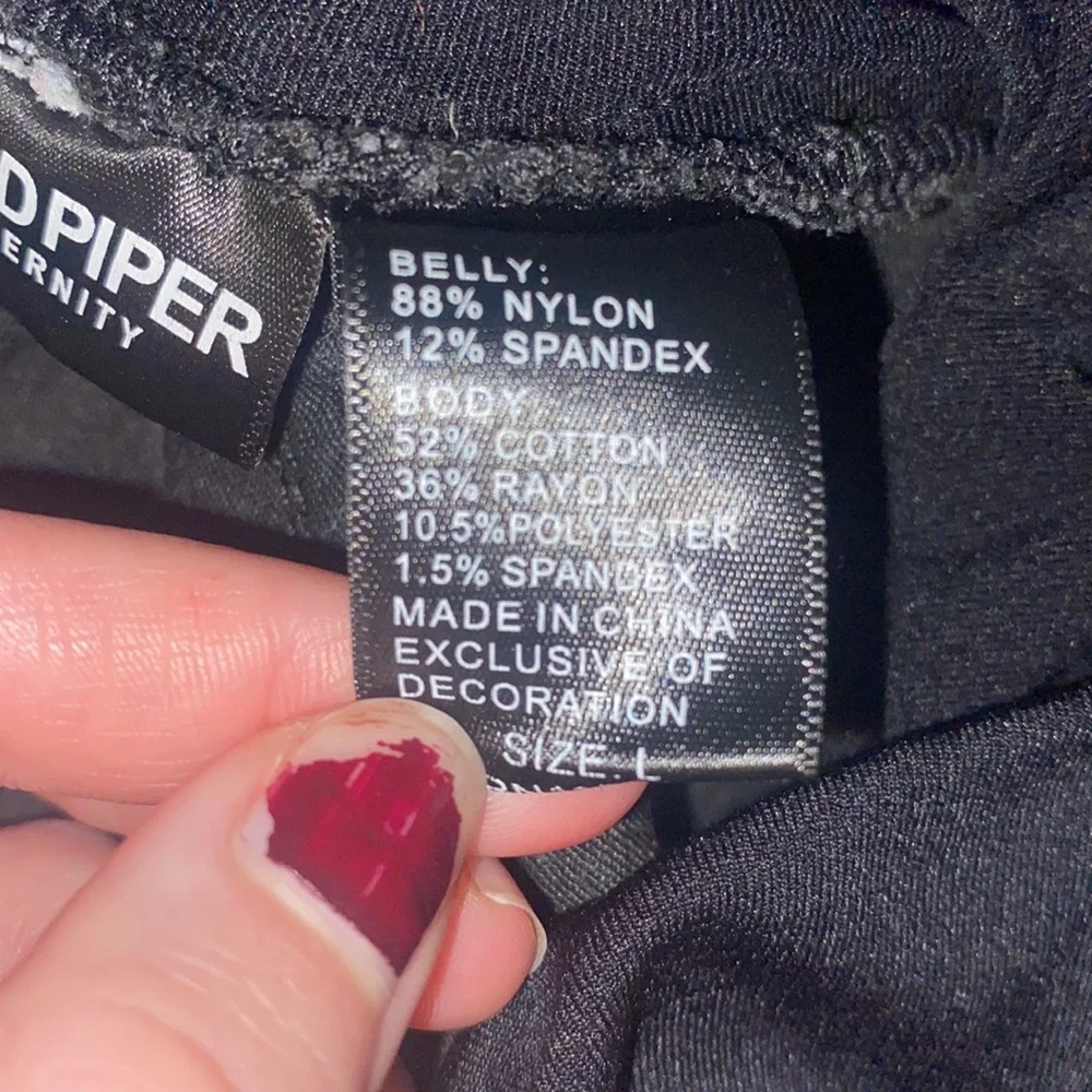 Women’s black maternity jeans size large - Picture 3 of 5